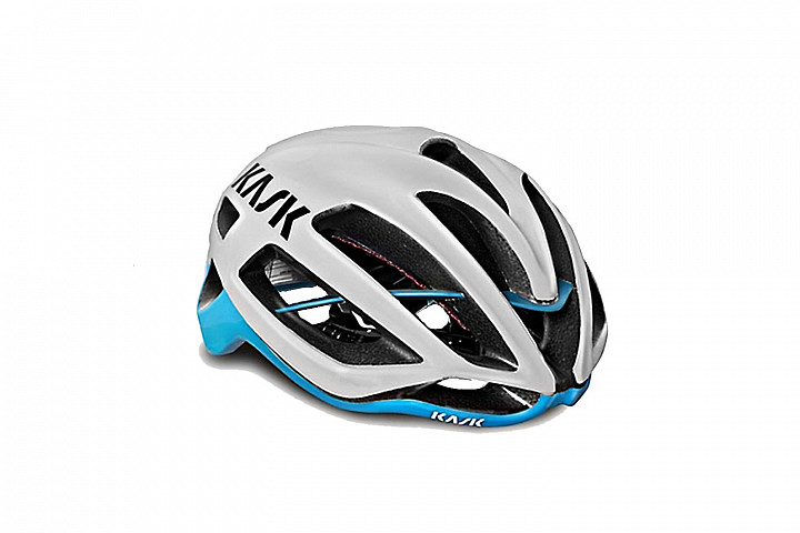 Kask PROTONE (белый/голубой)