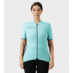 Ale Веломайка женская MAGLIA DONNA SM / SL LADY JERSEY COLOR BLOCK PRAGMA ACQUA/AQUA