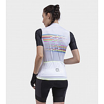 Веломайка женская ALE MAGLIA DONNA MC / SS LADY JERSEY LOGO PR-S BIANCO/WHITE