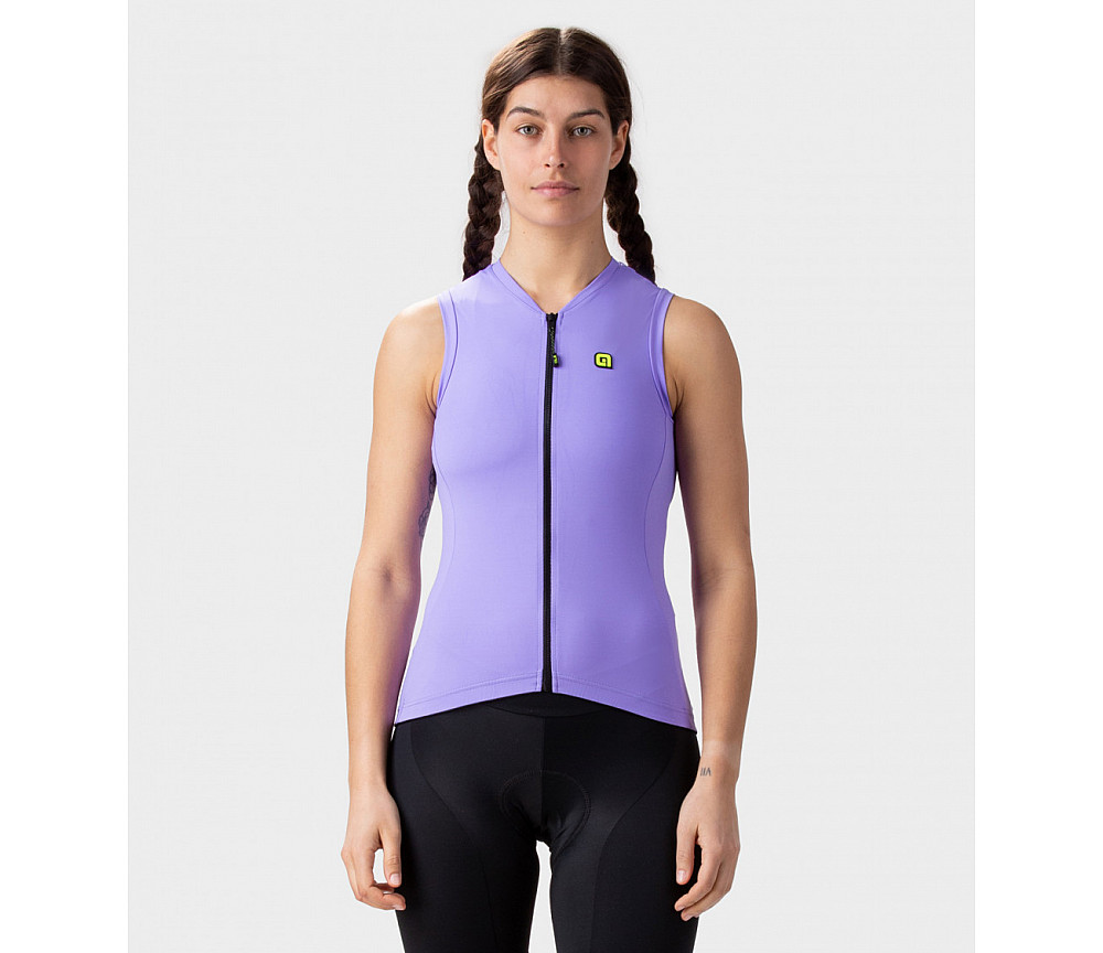 Ale Веломайка женская MAGLIA DONNA SM / SL LADY JERSEY COLOR BLOCK PRAGMA LILLA / LILAC