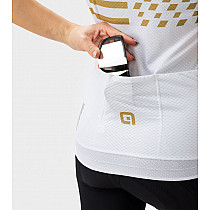 Веломайка женская ALE MAGLIA DONNA MC / SS LADY JERSEY PLAY PR-E BIANCO/WHITE