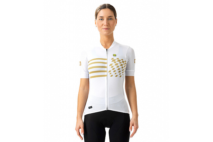 Веломайка женская ALE MAGLIA DONNA MC / SS LADY JERSEY PLAY PR-E BIANCO/WHITE