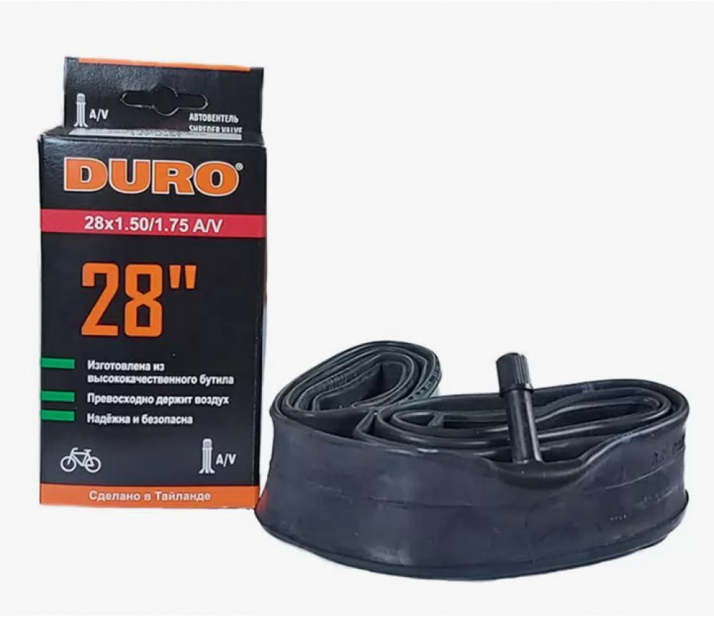 Велокамера DURO 27.5" (В КОРОБКЕ) 27.5х2.20/2.35 F/V-52 (ШИРОКАЯ) (ФРАНЦУЗСКИЙ НИППЕЛЬ!!!)