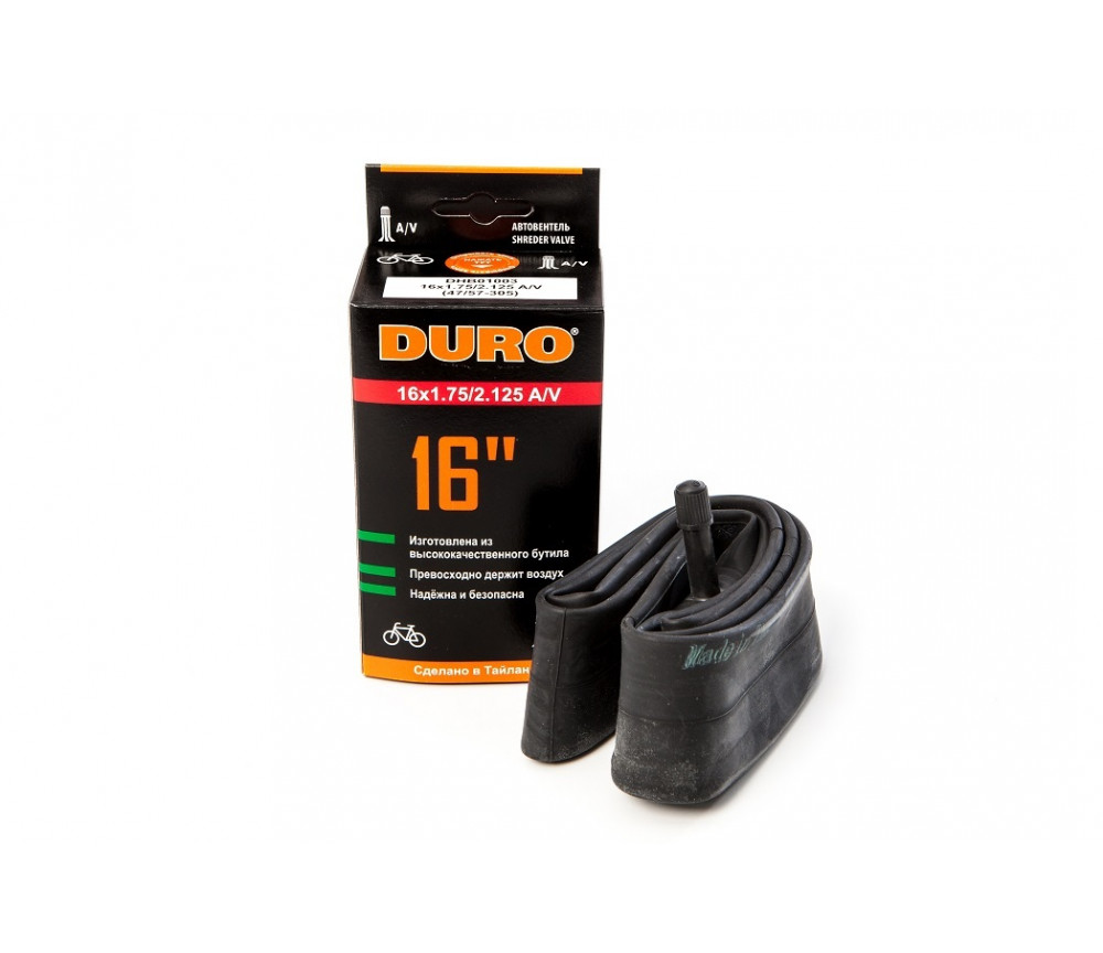 Велокамера DURO 16x1.75/2/125 A/V