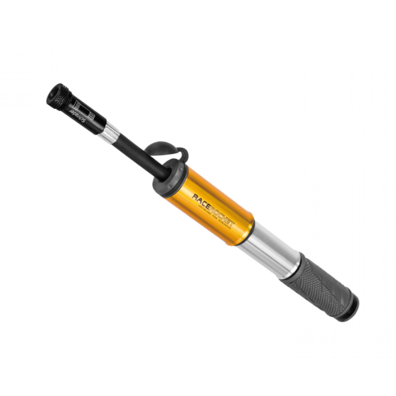 TOPEAK RACEROCKET, GOLD W/SMARTHEAD THREADLOCK & INTEGRATED PRESTA VALVE CORE TOOL насос ручной