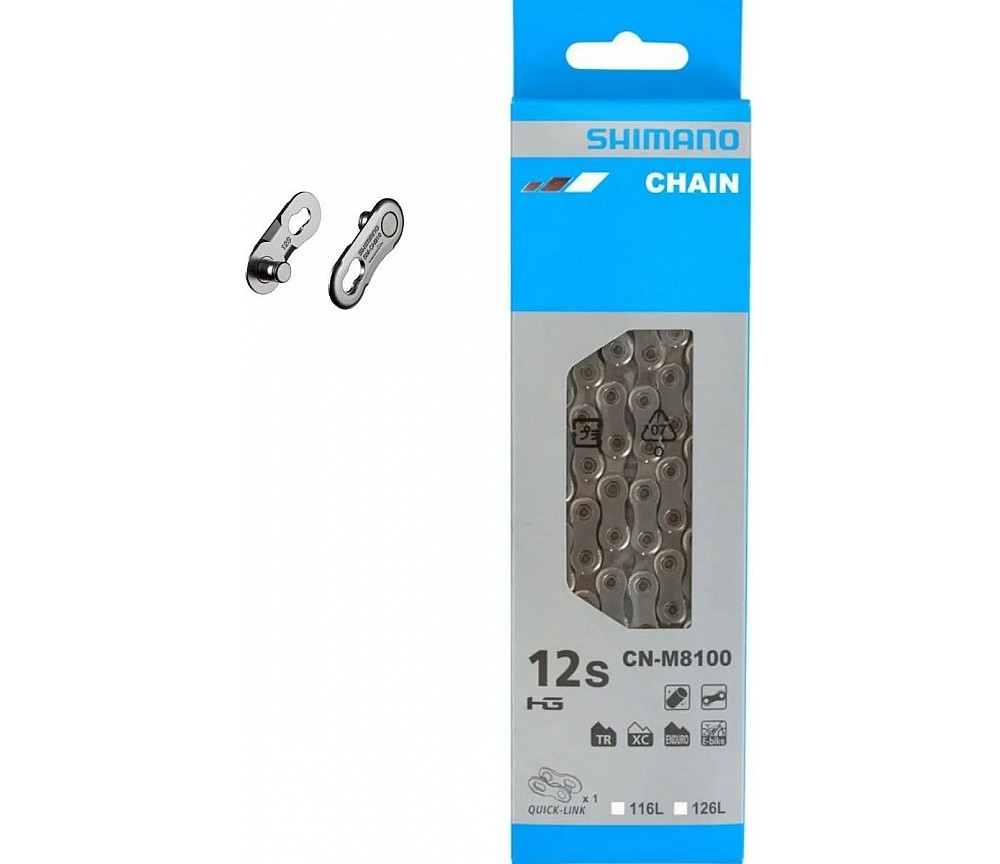 Shimano XT CN-M8100 12-speed Chain with Quick-Link 126 Links