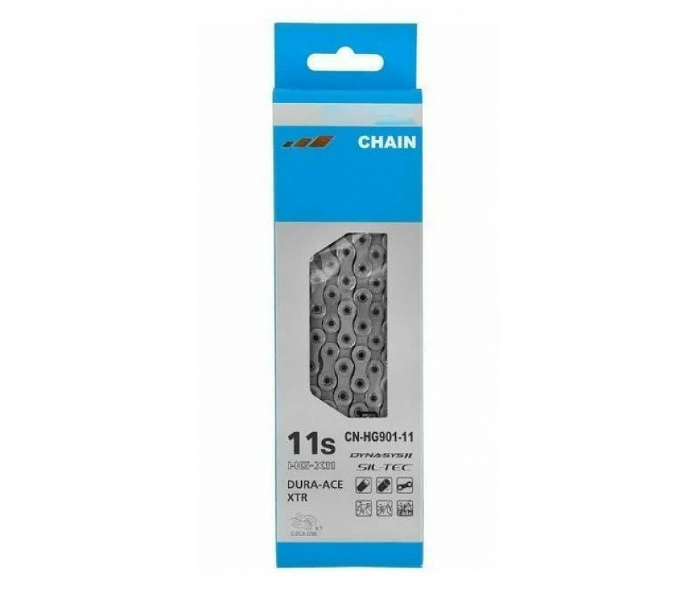 Shimano Цепь XTR, Dura-Ace, CN-HG901, 11ск, 116 зв., замок, ROAD/MTB/E-BIKE