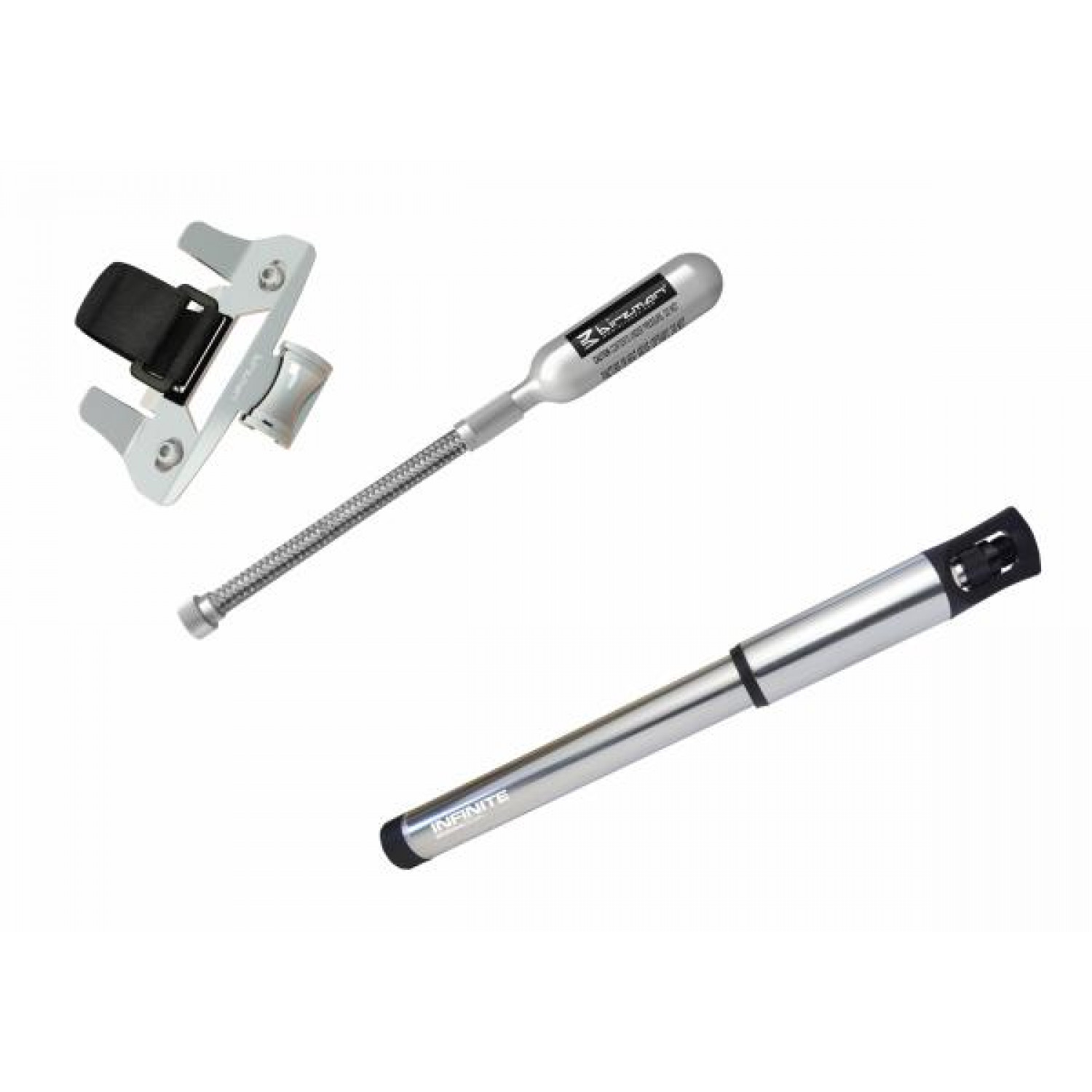 Насос велосипедный Birzman Infinite Apogee Road CO2 Silver (BM14-ZC-MN03-S)
