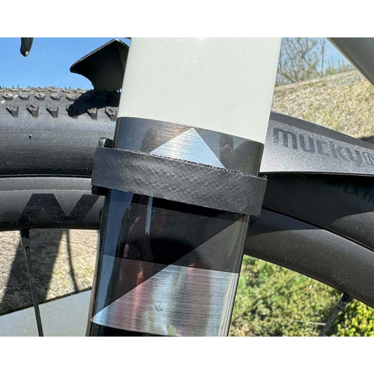 Крыло переднее Mucky Nutz Mini Face Fender Black (MN0254)