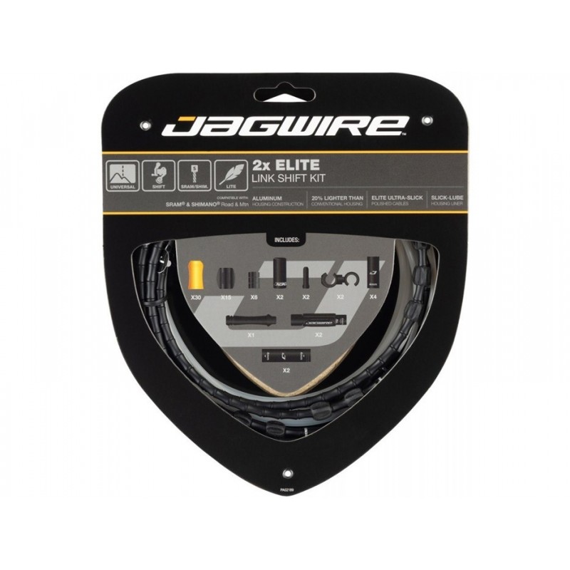 Набор рубашек и тросиков переключения Jagwire Elite Sealed Shift Kit 1X Stealth Black (SCK020)