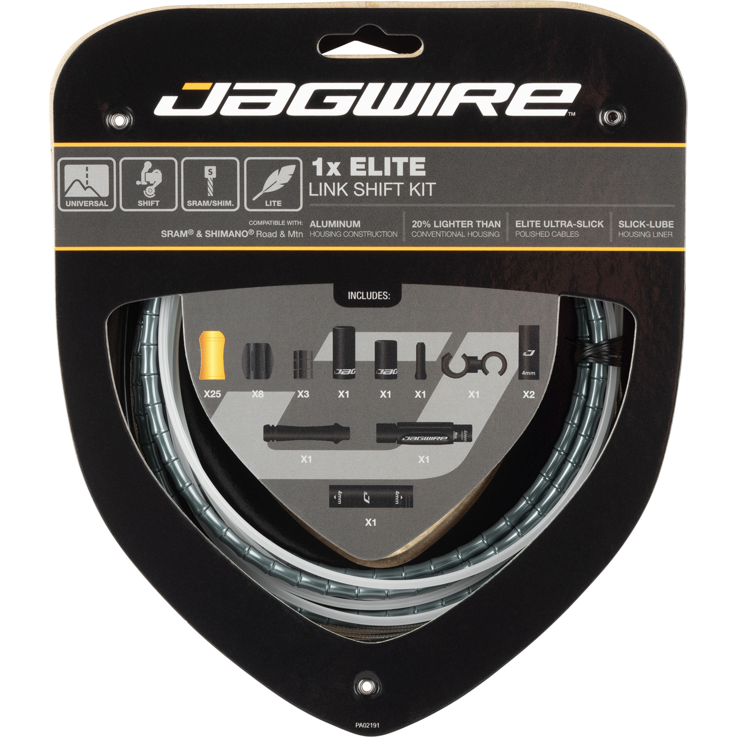 Набор рубашек и тросиков переключения Jagwire Elite Sealed Shift Kit 1X White (SCK021)