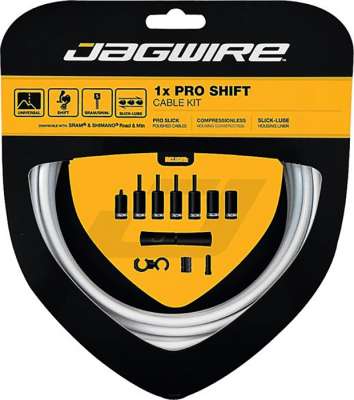 Набор рубашек и тросиков переключения Jagwire Pro Shift Kit 2X White (PCK503)