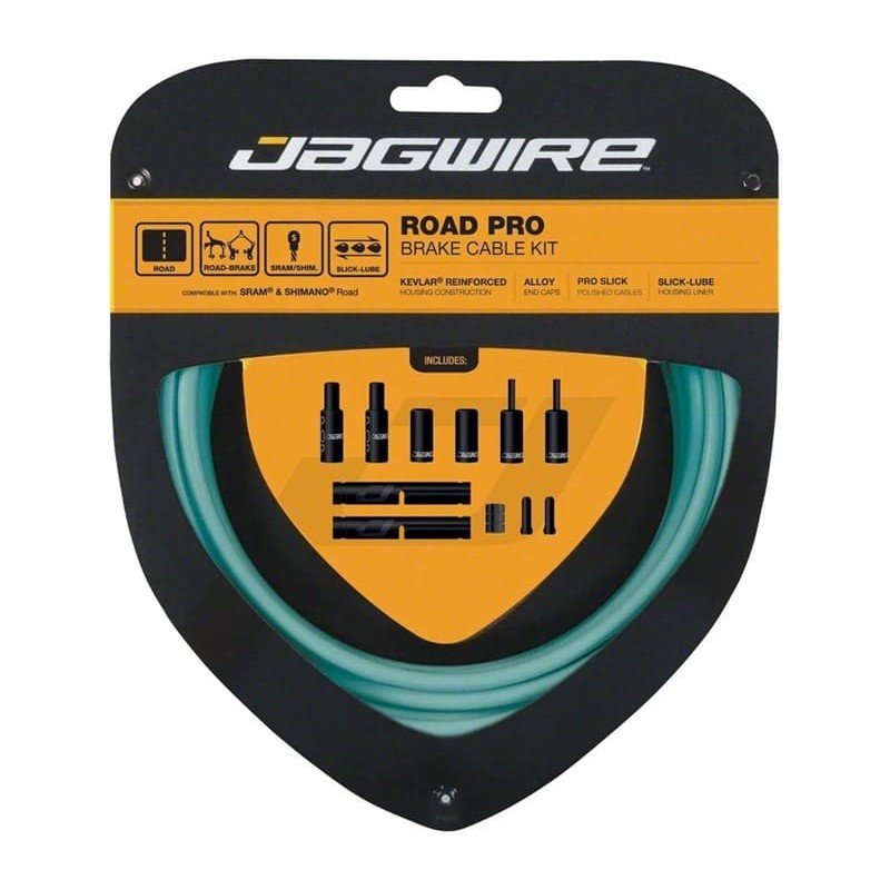 Набор рубашек и тросиков тормоза Jagwire Road Pro Brake Kit Bianchi Celeste (PCK208)
