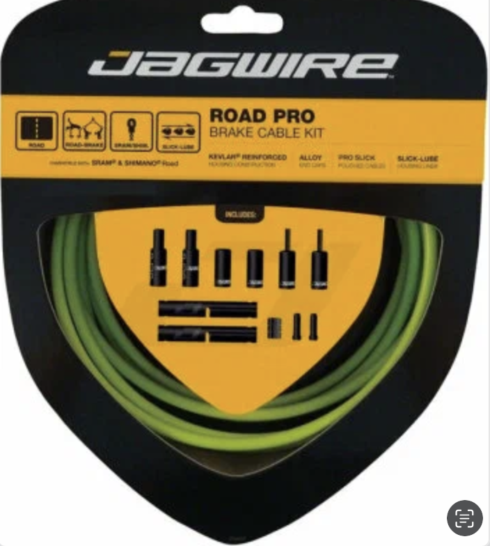 Набор рубашек и тросиков тормоза Jagwire Road Pro Brake Kit Organic Green (PCK202)