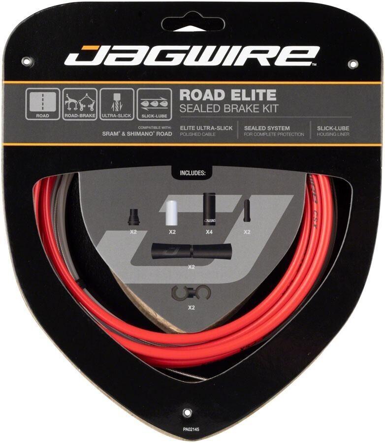 Набор рубашек и тросиков тормоза Jagwire Road Pro Brake Kit Red (PCK204)