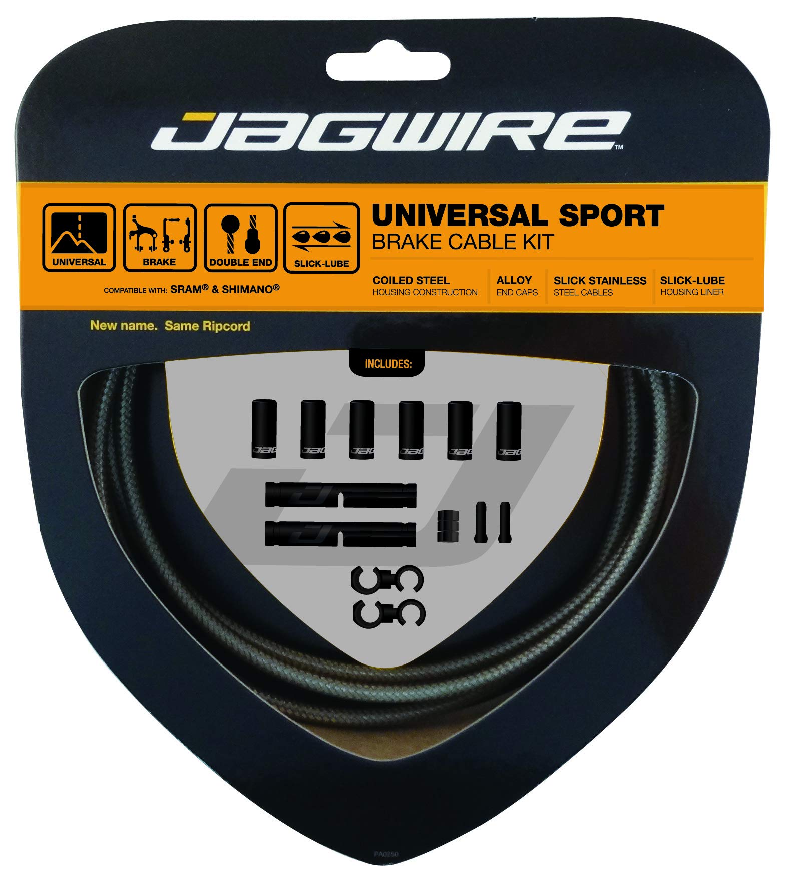Набор рубашек и тросиков тормоза Jagwire Universal Sport Brake Kit Carbon Silver (UCK424)