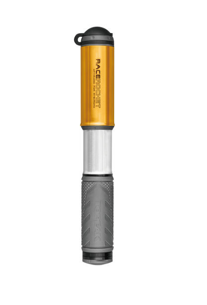 TOPEAK RACEROCKET, GOLD W/SMARTHEAD THREADLOCK & INTEGRATED PRESTA VALVE CORE TOOL насос ручной